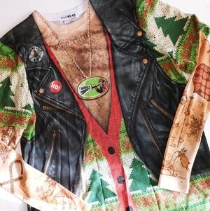 Bad Biker Santa Christmas Tattoo Sleeve L